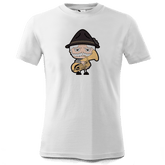 Da Oid Sinzer Musikinstrumente T Shirt Kinder Weiss Seilbahnweg Front